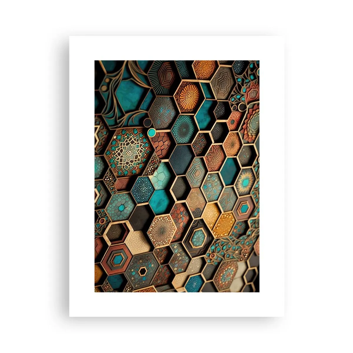 Poster - Arabische Ornamente – Variation - 30x40 cm