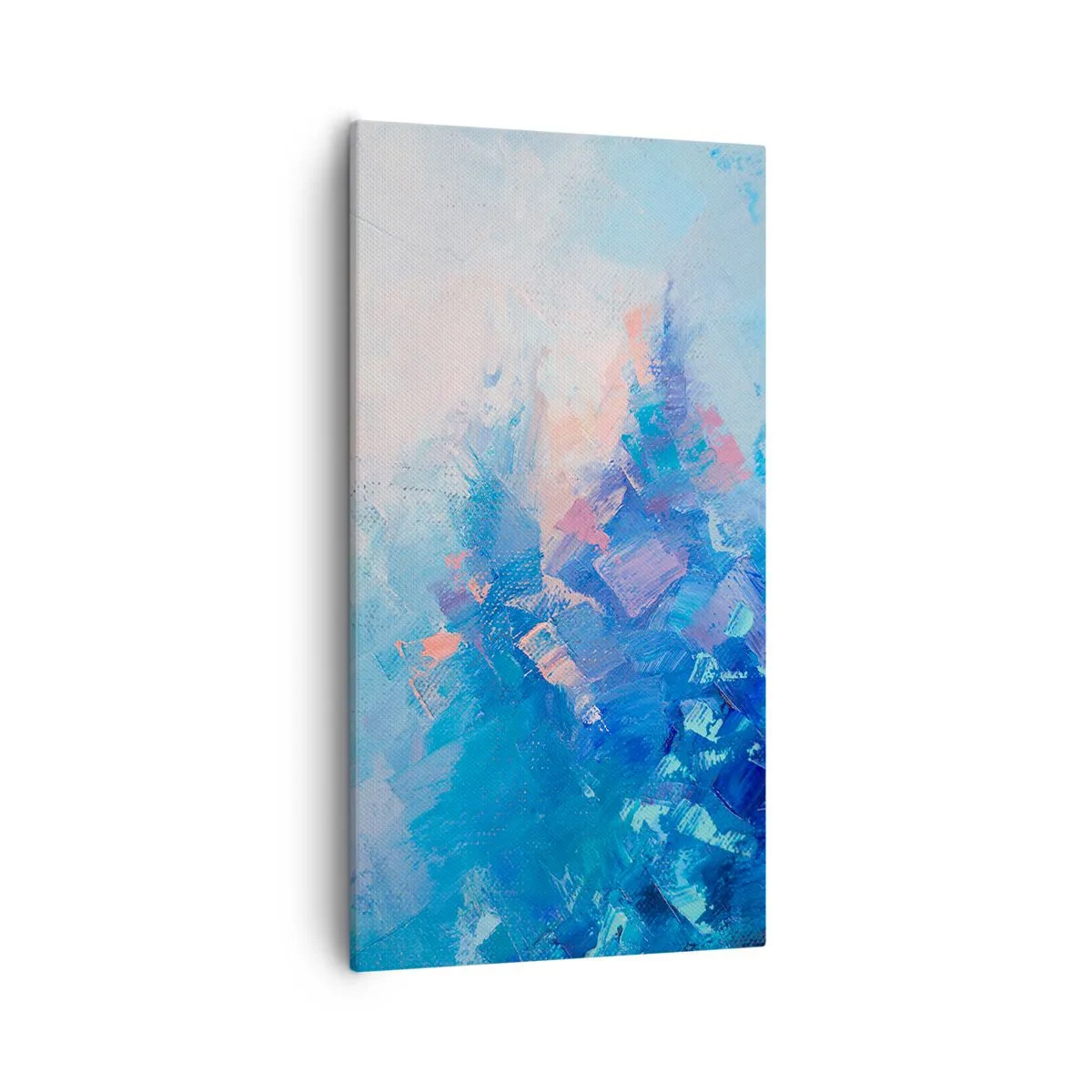 Bild auf Leinwand - Leinwandbild - Winter-Abstraktion - 55x100 cm