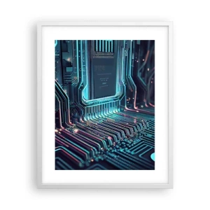 Poster in einem weißen Rahmen - Ich denke nur… - 40x50 cm