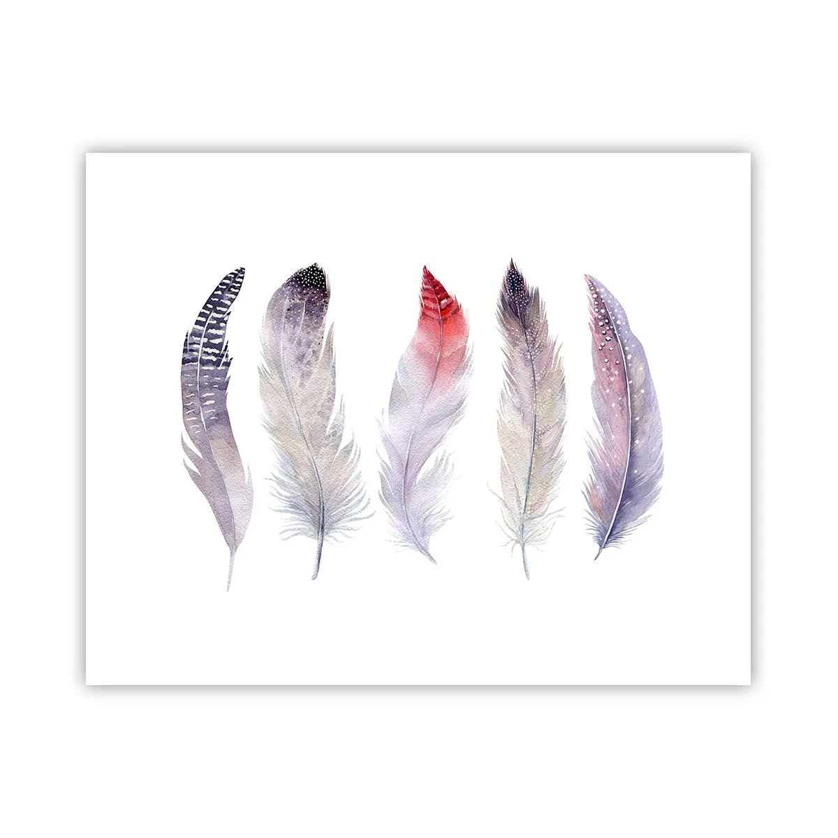 Poster - Zart wie mehrfarbiger Nebel - 50x40 cm