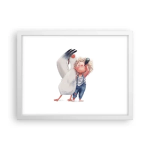 Poster in einem weißen Rahmen - Toller Reiseplan - 40x30 cm