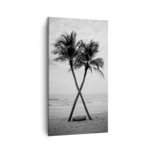 Bild auf Leinwand - Leinwandbild - Sie spürte eine Präsenz - 45x80 cm