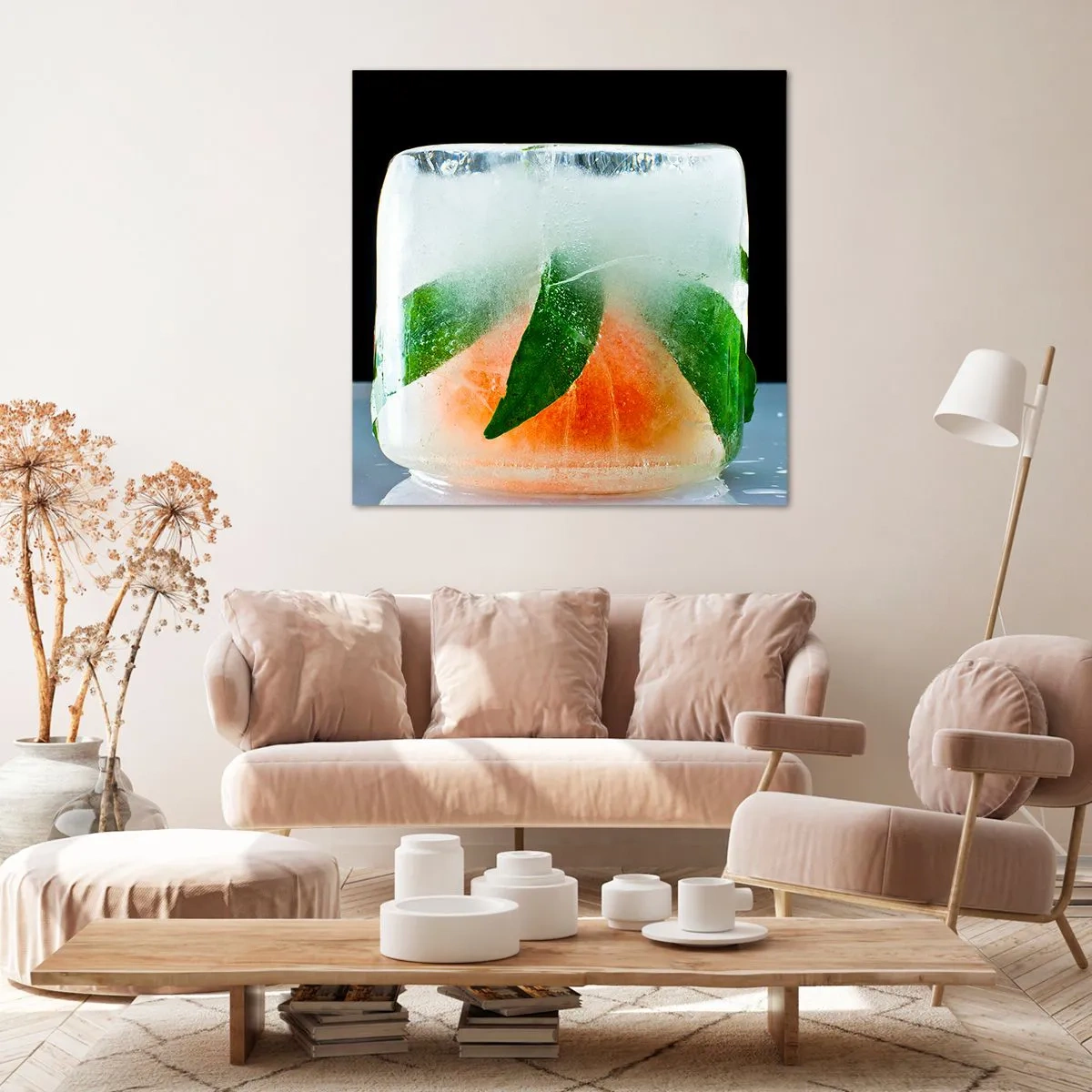 Bild auf Leinwand - Leinwandbild - Frisch und kühl - 60x60 cm