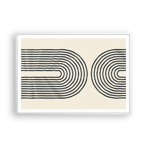 Poster in einem weißen Rahmen - In einem Moment ... - 100x70 cm