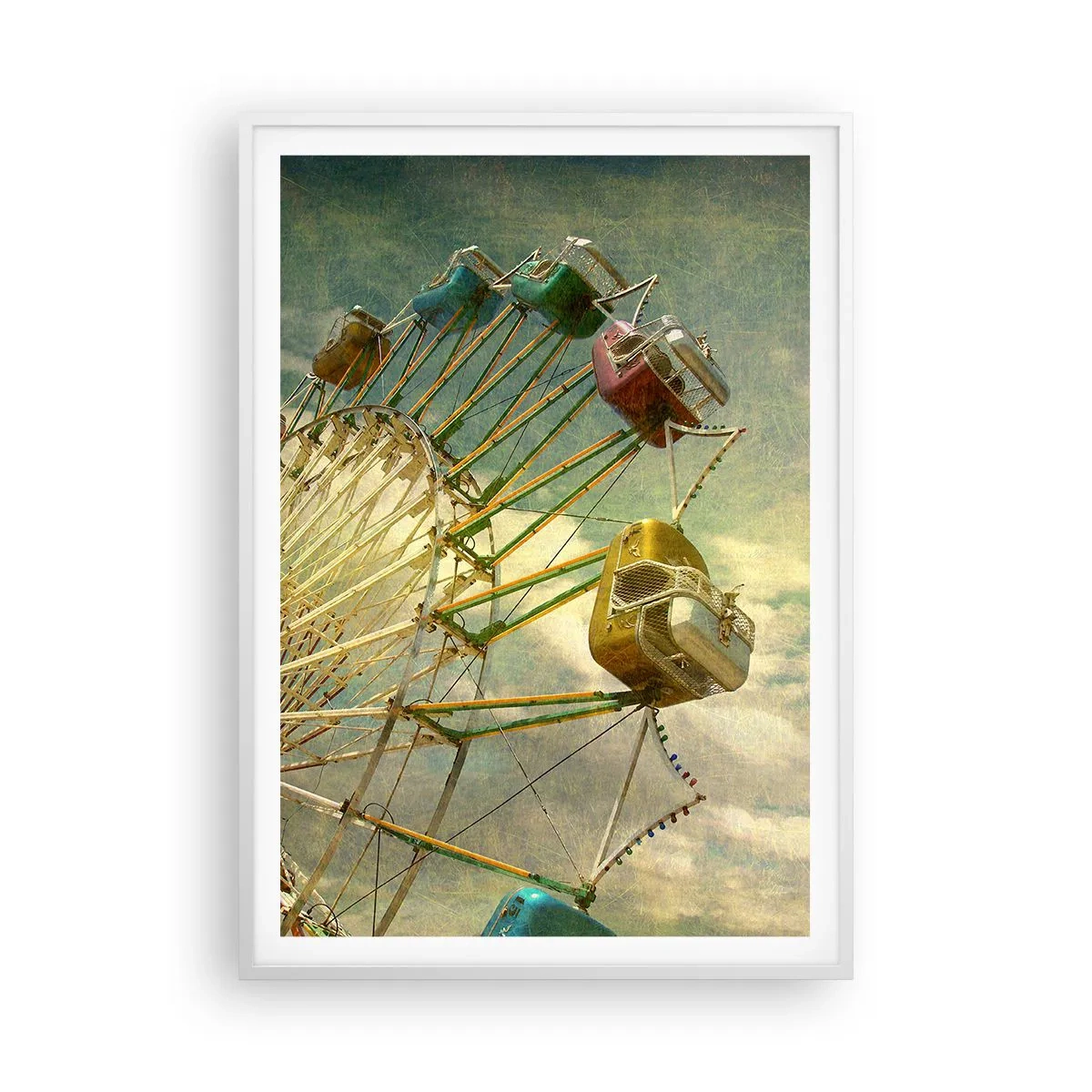 Poster in einem weißen Rahmen - Es wird Spaß geben ... - 70x100 cm