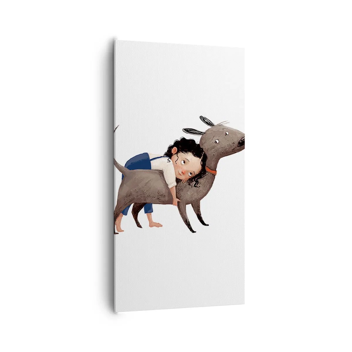 Bild auf Leinwand - Leinwandbild - Beste Freunde - 65x120 cm