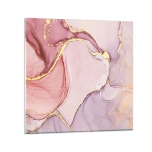 Glasbild - Bild auf glas - Eine Liebkosung der Farben - 70x70 cm