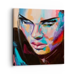 Bild auf Leinwand - Leinwandbild - Wild im Herzen - 30x30 cm