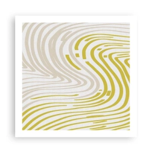 Poster - Komposition mit sanfter Biegung - 60x60 cm