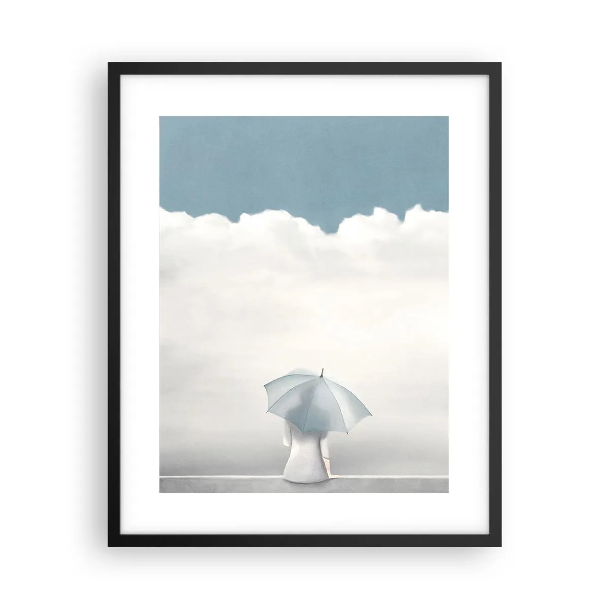 Poster in einem schwarzem Rahmen - Am Rande der Realität und Träume - 40x50 cm