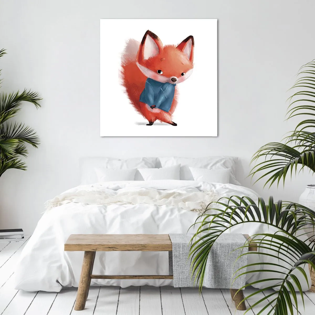 Bild auf Leinwand - Leinwandbild - Steht mir das gut? - 70x70 cm