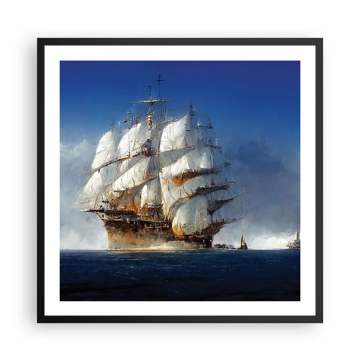 Poster in einem schwarzem Rahmen - Der große Ruhm! - 60x60 cm
