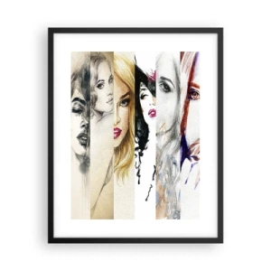 Poster in einem schwarzem Rahmen - Und es ist immer DU - 40x50 cm