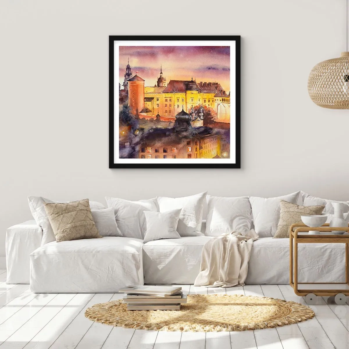 Poster in einem schwarzem Rahmen - Geschichte und Märchen - 60x60 cm