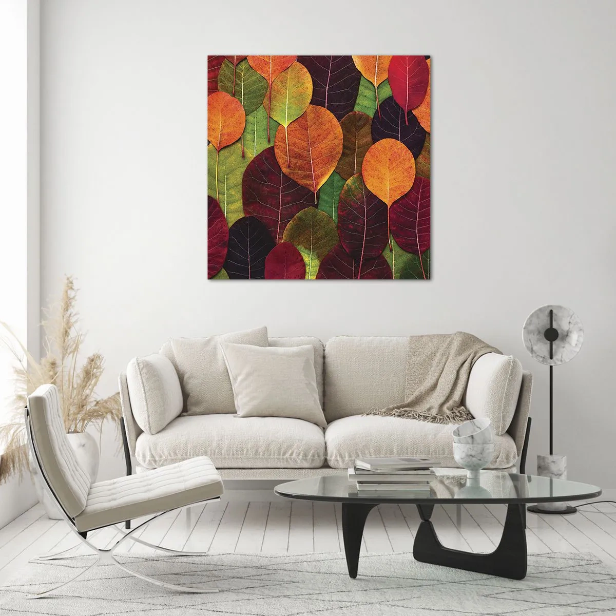 Glasbild - Bild auf glas - Herbstmosaik - 40x40 cm