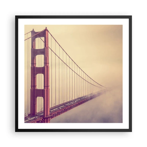 Poster in einem schwarzem Rahmen - Zwischen Himmel und Erde - 60x60 cm