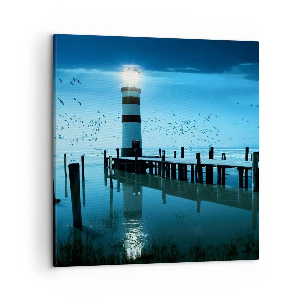 Bild auf Leinwand - Leinwandbild - Und du hast keine Angst vor der Dunkelheit - 50x50 cm