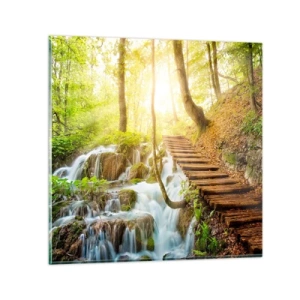 Glasbild - Bild auf glas - Eine ersehnte Kühle - 50x50 cm