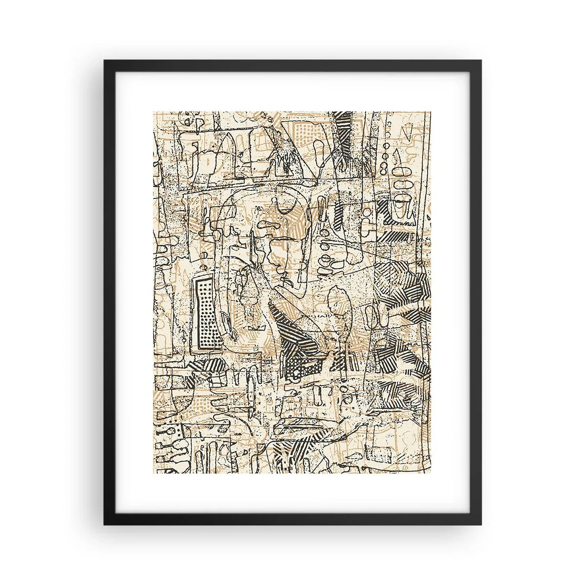 Poster in einem schwarzem Rahmen - Es wartet darauf, entschlüsselt zu werden - 40x50 cm