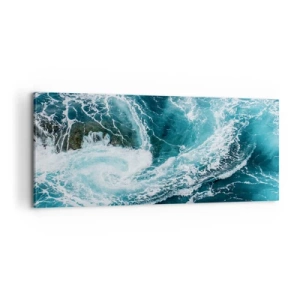 Bild auf Leinwand - Leinwandbild - Das Tor zum Mittelpunkt der Erde - 100x40 cm