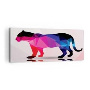 Bild auf Leinwand - Leinwandbild - Diment Panther - 100x40 cm