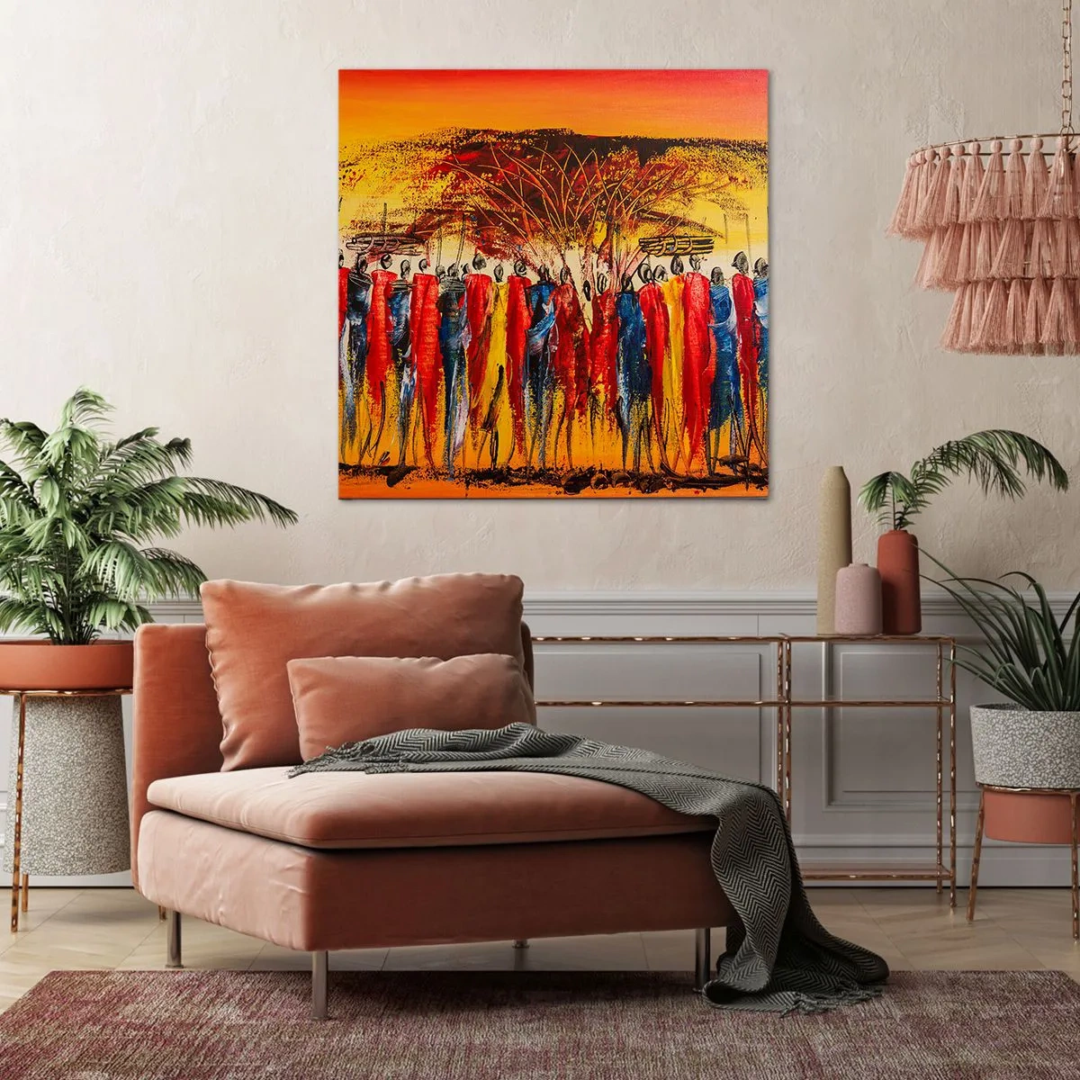 Bild auf Leinwand - Leinwandbild - Dort, dort, dort gehen sie - 30x30 cm