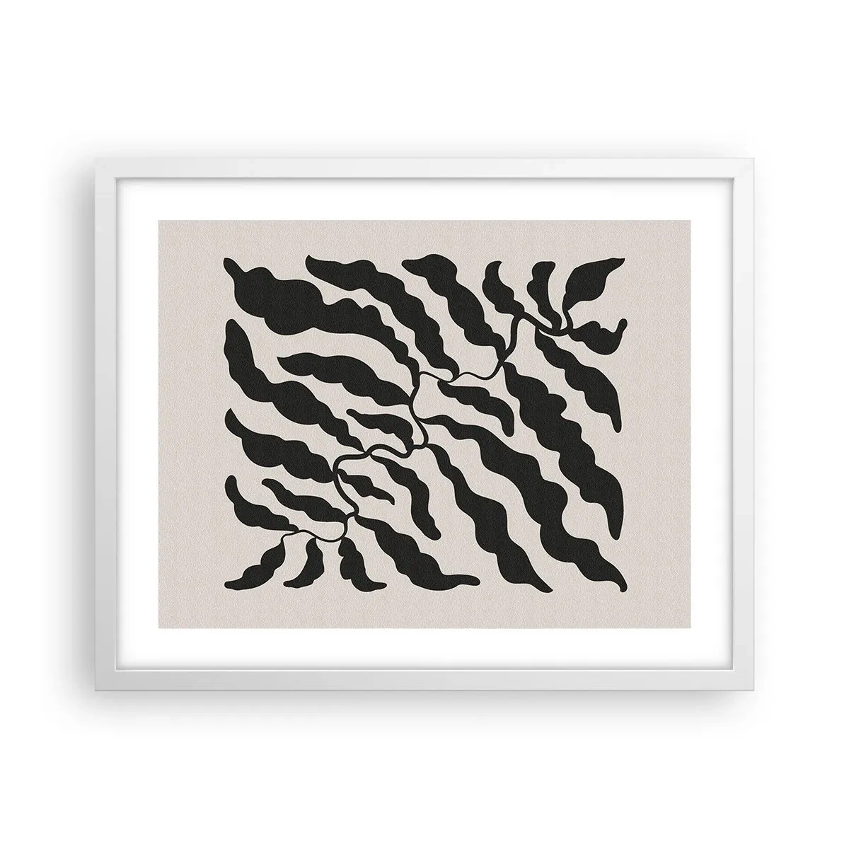 Poster in einem weißen Rahmen - Natur des Quadrats - 50x40 cm