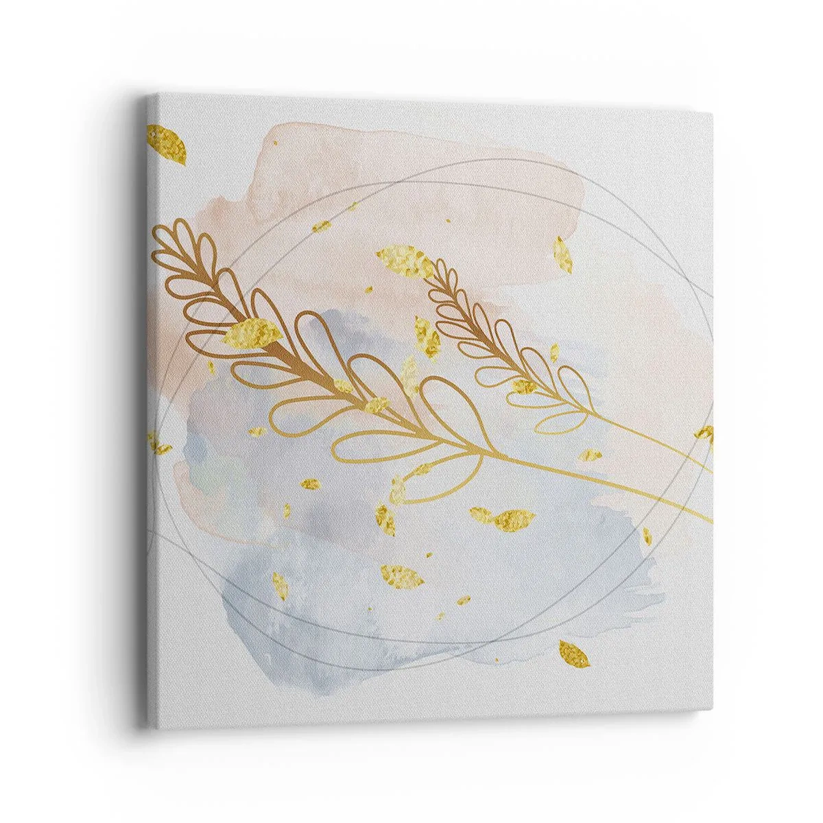 Bild auf Leinwand - Leinwandbild - Goldenr Hauch - 40x40 cm