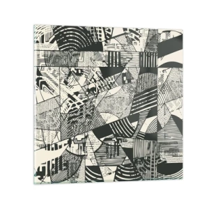 Glasbild - Bild auf glas - Die Dynamik der Gegenwart - 50x50 cm