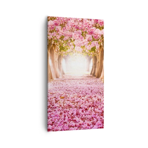 Bild auf Leinwand - Leinwandbild - Der Weg ins Paradies - 55x100 cm