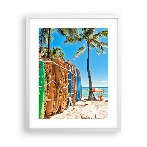 Poster in einem weißen Rahmen - Sonniger Spaß - 40x50 cm