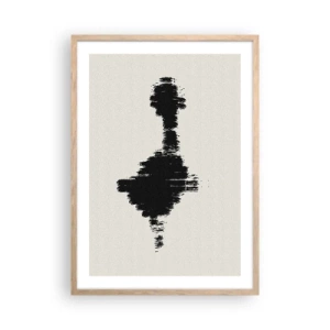 Poster in einem Rahmen aus heller Eiche - Schwingungen der Fantasie - 50x70 cm