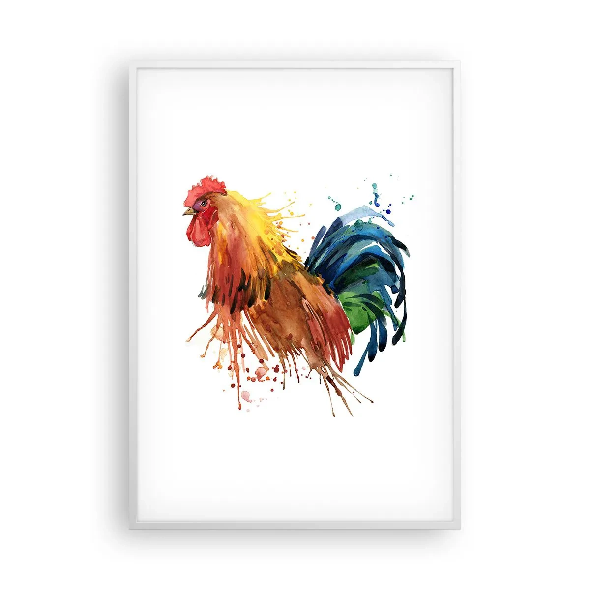 Poster in einem weißen Rahmen - Königliches Gewand, königlicher Stolz - 70x100 cm