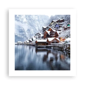 Poster - In winterlicher Dekoration - 40x40 cm