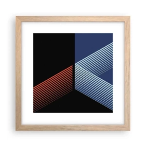 Poster in einem Rahmen aus heller Eiche - Eine einfache Geschichte - 30x30 cm