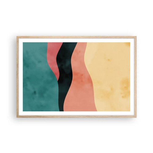 Poster in einem Rahmen aus heller Eiche - Konforme Nichtkonformität - 91x61 cm