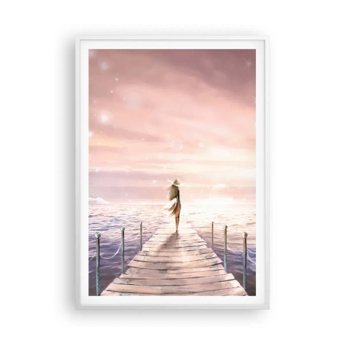 Poster in einem weißen Rahmen - Im Licht eines Traums - 70x100 cm