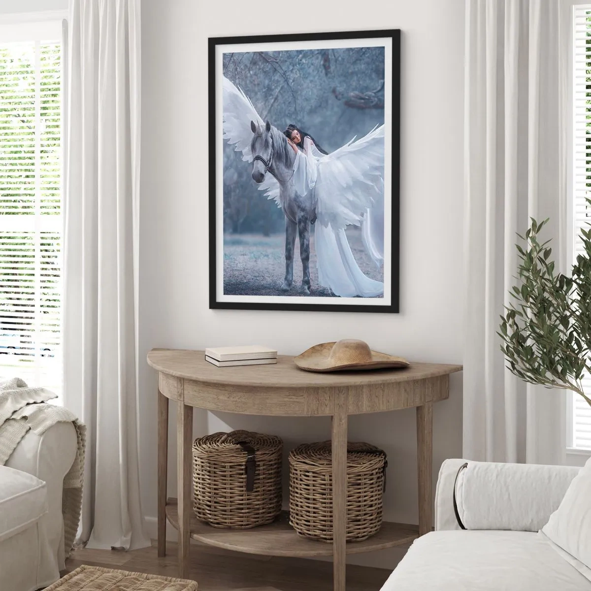 Poster in einem schwarzem Rahmen - Ein inspirierter Moment - 30x40 cm