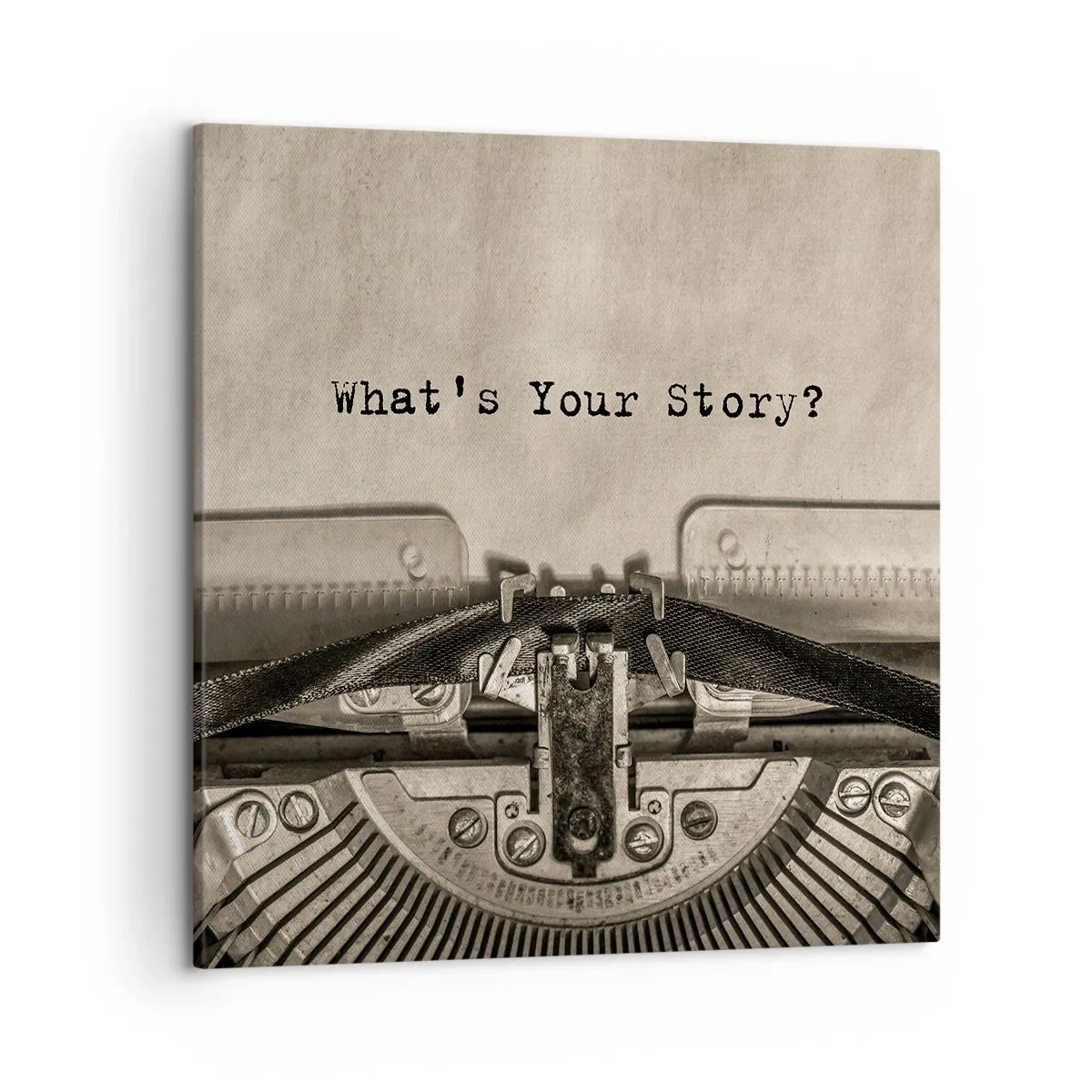 Bild auf Leinwand - Leinwandbild - Erzähl es mir - 50x50 cm