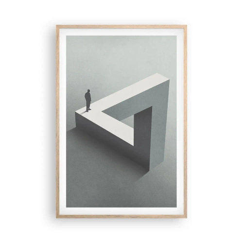 Poster in einem Rahmen aus heller Eiche - Es ist also doch möglich - 61x91 cm