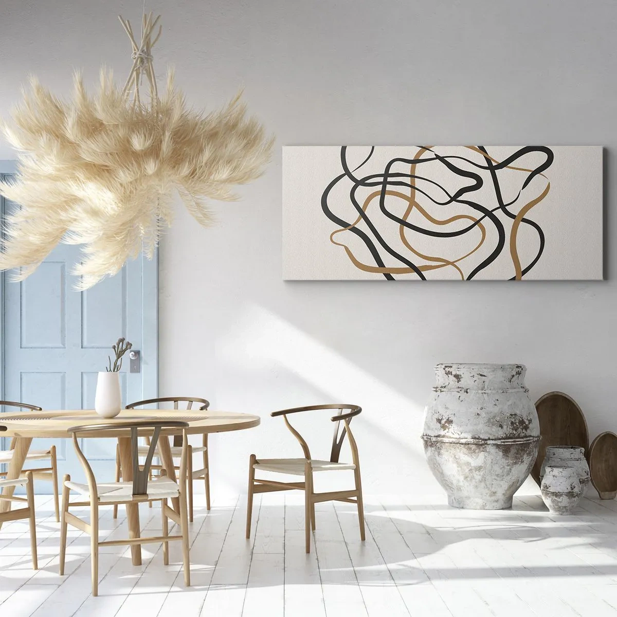 Bild auf Leinwand - Leinwandbild - Alles ging schief - 90x30 cm