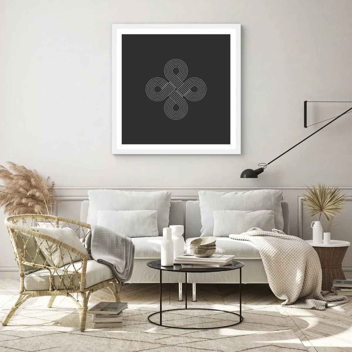 Poster in einem weißen Rahmen - Im keltischen Geist - 50x50 cm