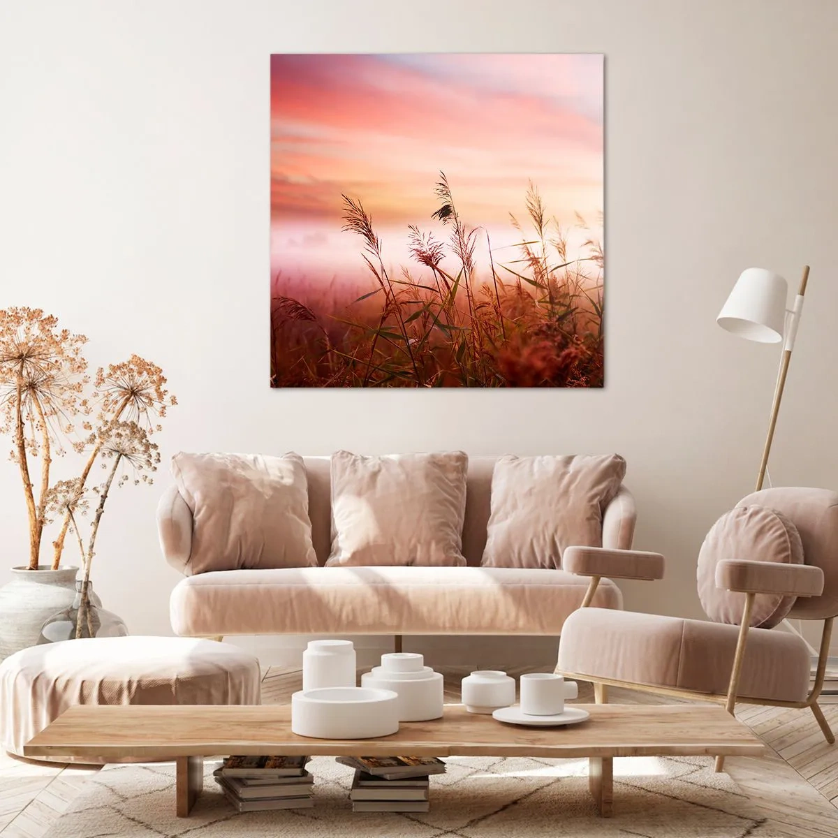 Bild auf Leinwand - Leinwandbild - Drachen, Löwenzahn, Wind - 30x30 cm