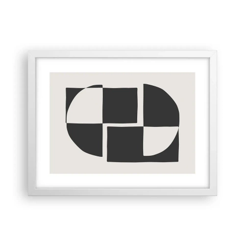 Poster in einem weißen Rahmen - Antithese - Synthese - 40x30 cm