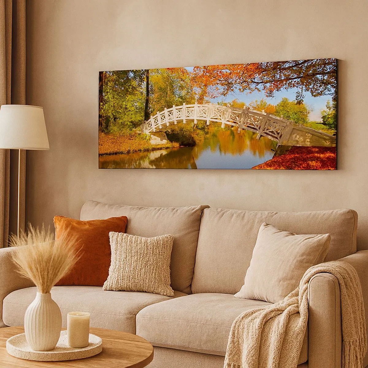 Bild auf Leinwand - Leinwandbild - Auf der weißen Seufzerbrücke - 100x40 cm