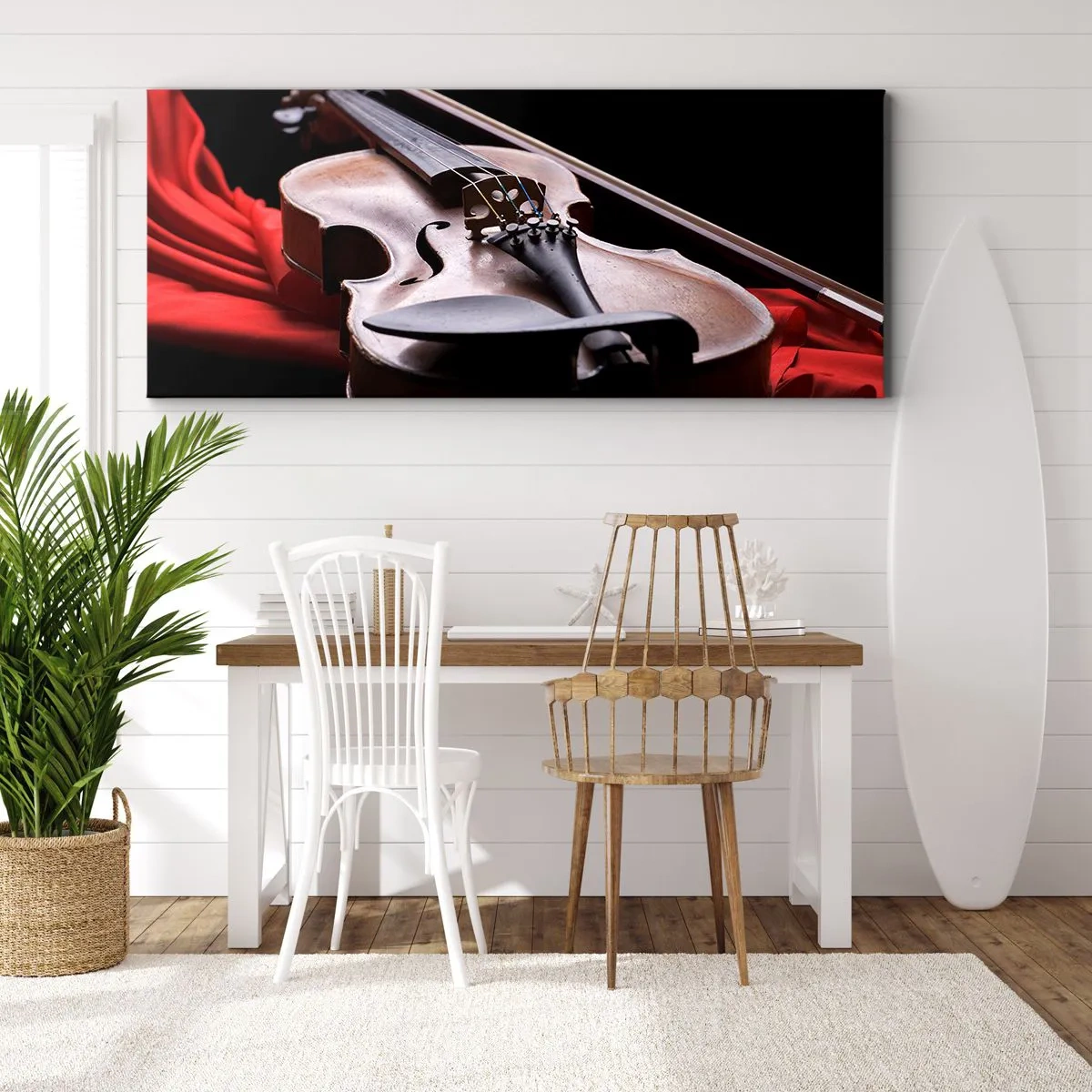 Bild auf Leinwand - Leinwandbild - Musik der Gefühle - 90x30 cm