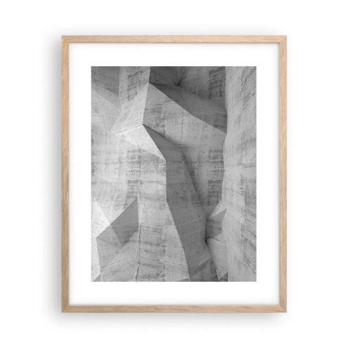 Poster in einem Rahmen aus heller Eiche - Eine echte Herausforderung - 40x50 cm