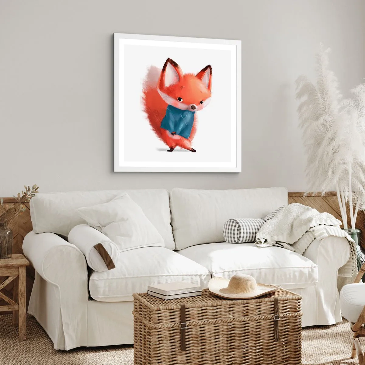 Poster in einem weißen Rahmen - Steht mir das gut? - 30x30 cm