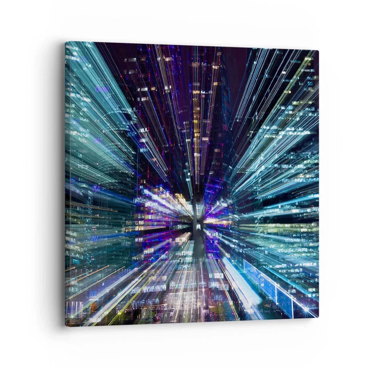 Bild auf Leinwand - Leinwandbild - Übergang zum Hyperraum - 30x30 cm