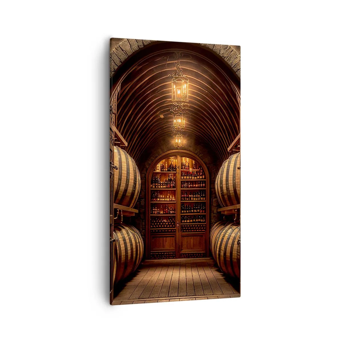 Bild auf Leinwand - Leinwandbild - Stimmungsvoller Keller - 55x100 cm